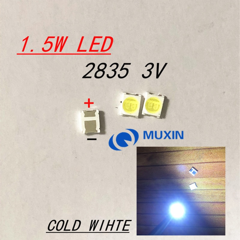 LED Ʈ  LED 1.5W, 3V, 1210 3528 2835, 131L..